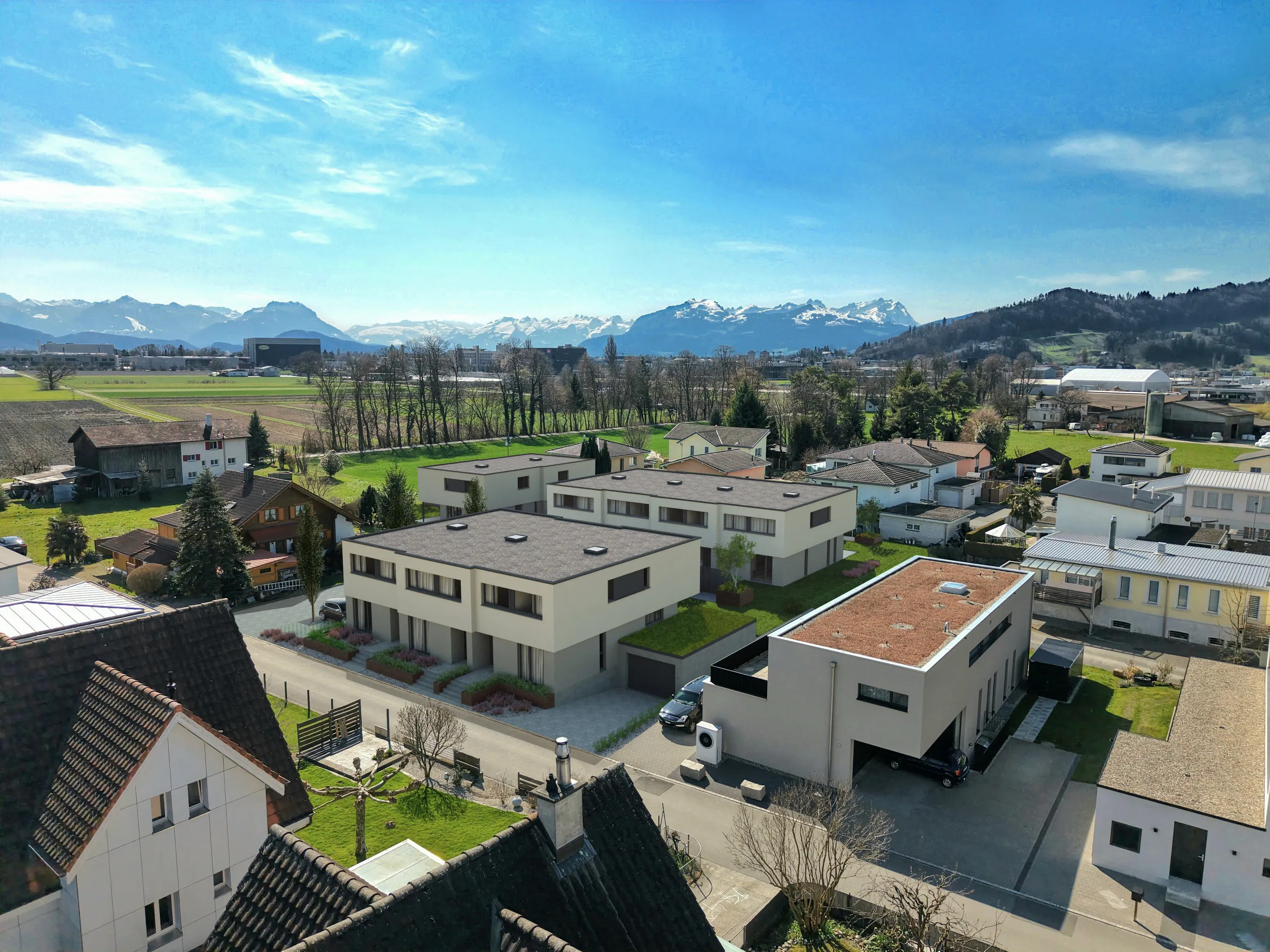 Aurea Quartier — Drohnenperspektive Nord